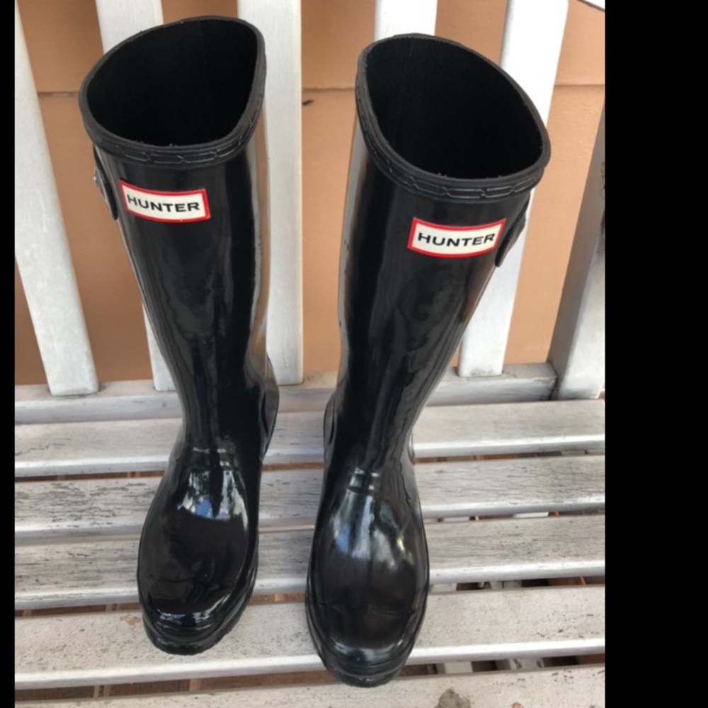 Hunter rain boots Snow Black Size 5 Girls